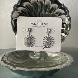 Park Lane Silver Starburst Earrings